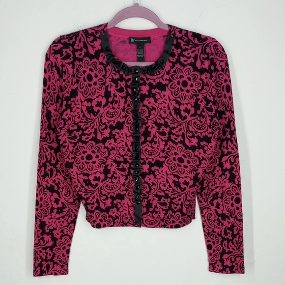 I.N.C. International Concepts Cropped Cardigan Size Large - Picture 1 of 7